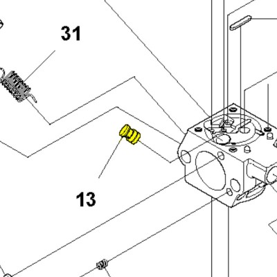 Головний жиклер карбюратора Husqvarna 345FR, 545FX, 545F, 555FX (5028468-01)