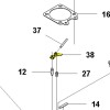 Коромисло Husqvarna 545, 550XP, 345FR, 545FX (5028474-01)