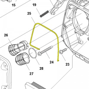 Кільце ущільнювальне Husqvarna 345FR, 545FX, 545FR, 545RX (5032632-04)