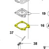 Прокладка Husqvarna 545RX, 345FR, 545FX, 555RXT (5043509-06)