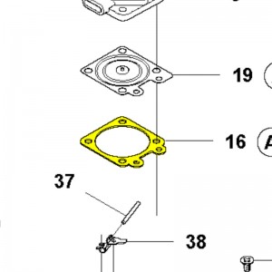 Прокладка Husqvarna 545RX, 345FR, 545FX, 555RXT (5043509-06)