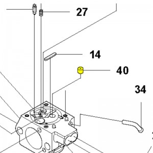 Жиклер Husqvarna 345FR, 545RX, 545F, 545FX (5054269-01)