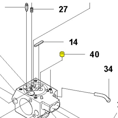 Жиклер Husqvarna 345FR, 545RX, 545F, 545FX (5054269-01)