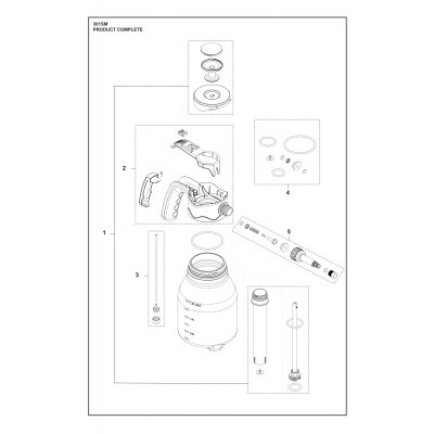 Комплект ущільнень обприскувача Husqvarna 301SM (5311478-04)