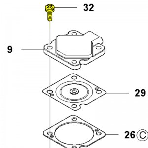 Гвинт Husqvarna 545, 550XP, 545FX, 345FR, 555FX (5370031-01)