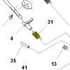 Пружина Husqvarna 545F, 545FX, 345FR, 545RX (5449711-01)