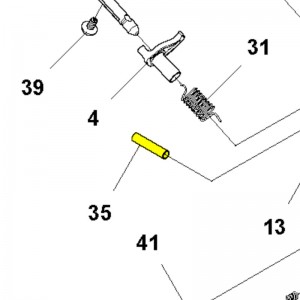 Фітинг Husqvarna 345FR, 545FX, 545FR, 555RXT (5449716-01)