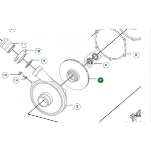 Крильчатка насоса для мотопомпи Husqvarna W65P (5471375-01) Крильчатка насоса для мотопомпи Husqvarna W65P (5471375-01)