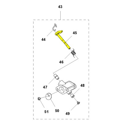Вал Husqvarna 345FR, 545FX, 545FR, 545RX (5743239-01)