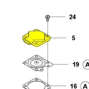 Кришка карбюратора Husqvarna 545, 550XP, 545FX, 345FR (5743581-01)