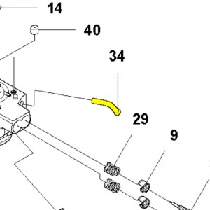 Штуцер Husqvarna 345FR, 545FX, 545FR, 545RX (5770168-01)