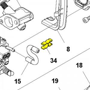Фіксатор Husqvarna 345FR, 545FX, 545FR, 545RX (5804517-01)