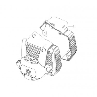 Накладка двигуна Husqvarna 321S15 (5826204-01)