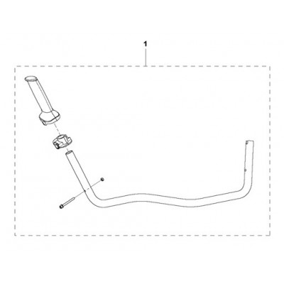 Руль травокосилки Husqvarna 331R, 333R (5973959-01)