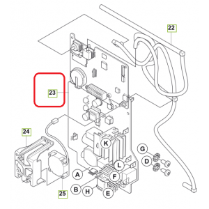 Електрична плата до пилососа Husqvarna DE-130H (5998199-05)