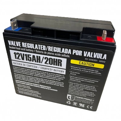 Аккумулятор 12 В/15 А/час для генератора Genergy Baqueira и других производителей, 18х7.5х17 см (240000090.151)