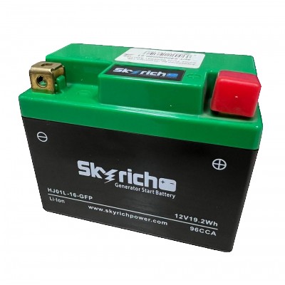 Аккумулятор Skyrich Li-ion HJ01L-16-GFP 12 В/1.6 Ач для инвертоного генератора Genergy Rodas, Feroe и других производителей, 10х5х8 см (240000090.21)