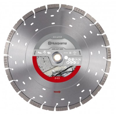 Алмазный диск 14"/350 мм, 1"/20 Husqvarna Silver VARI-CUT S45 (5349721-20)