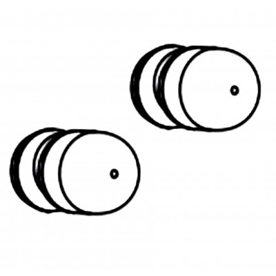 Пінні вставки для навушників Husqvarna X-COM Active та X-SYNC (5461815-01)