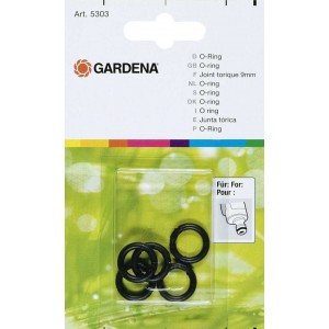 Кільце ущільнююче Gardena 9 мм 5 шт (05303-20)