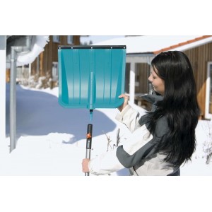 Лопата для прибирання снігу Gardena Combisystem 50 см з пластиковою кромкою (03241-20)