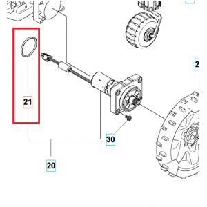 Ущільнювальне кільце 47,22х3,53 двигуна робота Husqvarna Automower® (5804439-02)