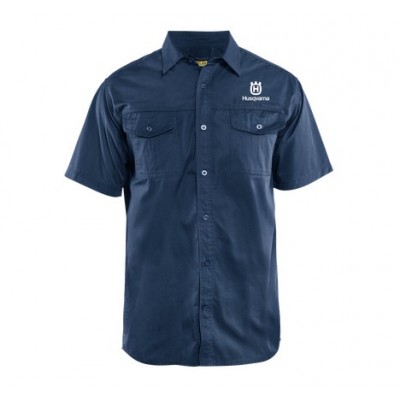 Тенниска Husqvarna короткий рукав, темно-синяя, S-46 (5951043-02)