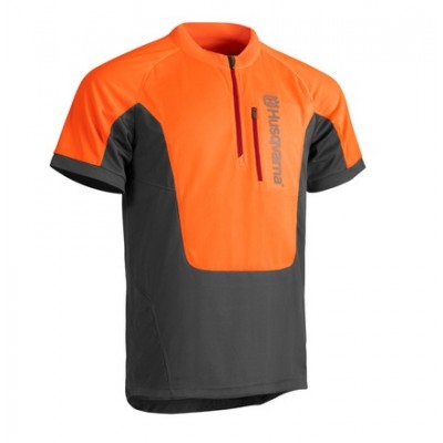 Футболка Husqvarna Technical, мужская, серо-оранжевая, XXXL-66/68 (5976611-66)