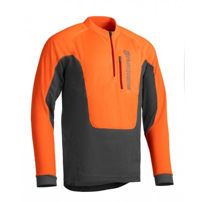 Футболка с длинным рукавом Husqvarna Technical, мужская, серо-оранжевая, XXXL-66/68 (5976612-66)