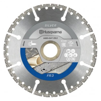 Рятувально-універсальний алмазний диск Husqvarna VARI-CUT™ FR3 125 мм, 22.23 мм (5748537-01)