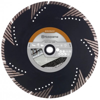 Диск алмазний по абразивним матеріалам Husqvarna TACTI-CUT™ S65 350 мм, 25.4/20 мм (5798165-20)