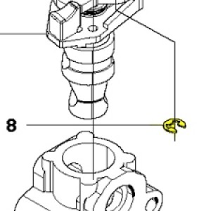 Кільце фіксуюче Husqvarna 553RS, 541RS, 143R II, 236R, 130BT (5067386-01)