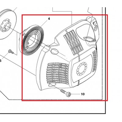 Кришка стартера Husqvarna 445 II, 445E II, 450-e (5440715-02)
