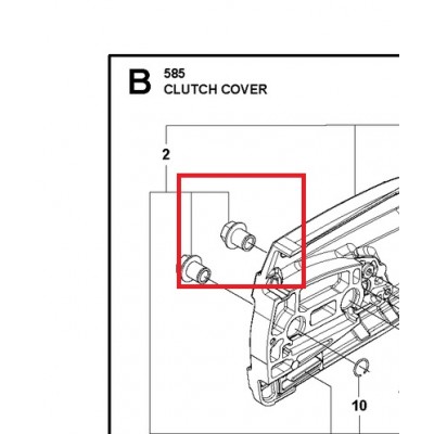 Гайки+фиксирующие кольца по 2 шт. Husqvarna (5310129-01)