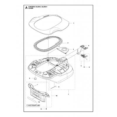 Кабель в сборе зарядная пластина проводка Gardena