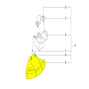 Кожух захисний Husqvarna 343R, 333R, 336FR, 135R, 327RX (5745649-02)
