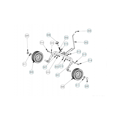 Колесо скарификатора Husqvarna S 500 PRO (5340090-64)