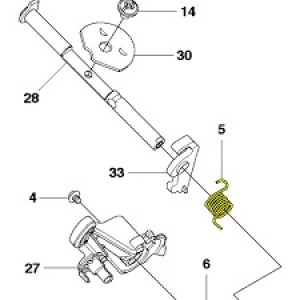 Пружина Husqvarna 445, 445 II, 450 II, 450-e (5020786-01)