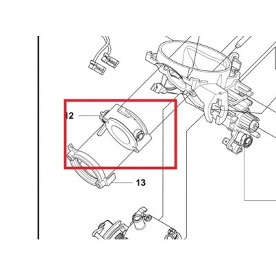 Повітряна заслінка Husqvarna 585, 592 XP (5932688-01)