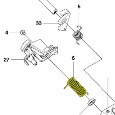Пружина Husqvarna 445, 450 II, 555, 556, 562 XP (5020787-01)