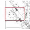 Важіль Husqvarna 353, Jonsered CS 2153 (5372663-01)