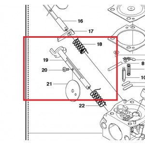 Важіль Husqvarna 353, Jonsered CS 2153 (5372663-01)