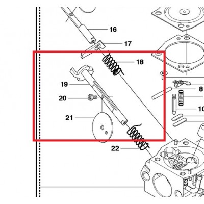 Важіль Husqvarna 353, Jonsered CS 2153 (5372663-01)