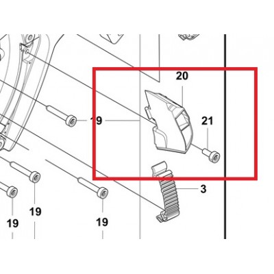 Повітровід Husqvarna 585, 592 XP (5932351-01)