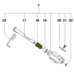 Пружина Husqvarna 445, 445 II, 450 II, 450-e (5020811-01)
