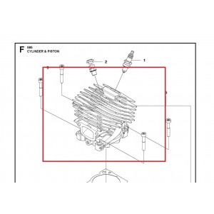 Поршневая в комплекте Husqvarna 585 (5989394-03)