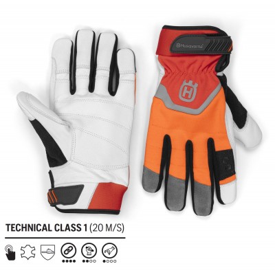 Рукавички із захистом Husqvarna Technical Class 1 (20 м/с) 10/XL (5996512-10)