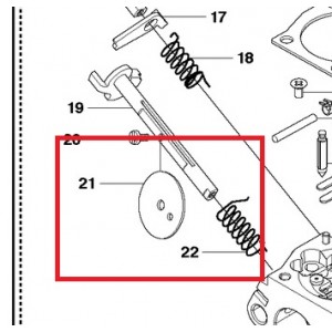 Вентиль Husqvarna 353, Jonsered CS 2153 (5372666-01)