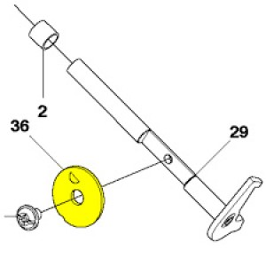 Клапан Husqvarna 445, 445 II, 450 II, 450-e (5020801-01)