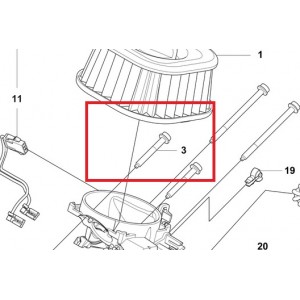 Гвинт M4х30 Husqvarna 585, 592 XP (5966824-01)